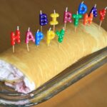 Biskuitroulade mit Himbeeren