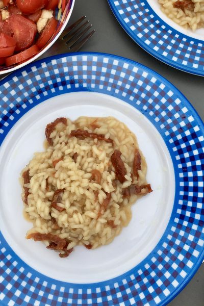 Risotto mit getrockneten Tomaten