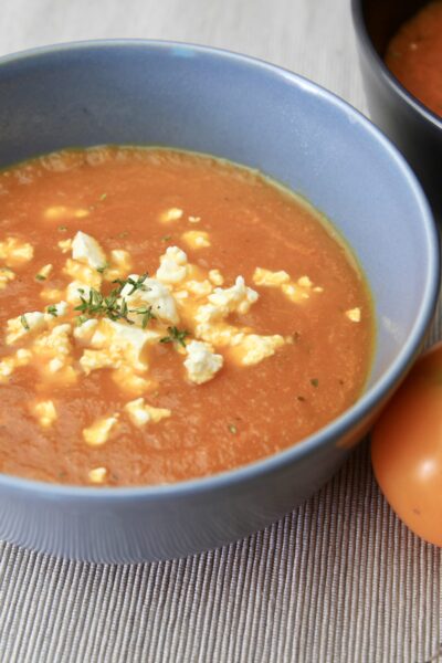 Tomatensuppe mit Feta